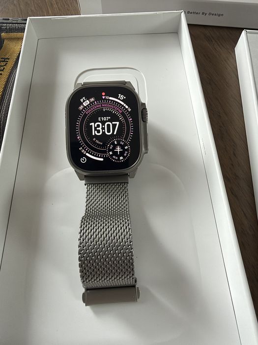 Apple Watch Ultra 1 49mm Titanium LTE | bateria 88% | komplet + 2 paski