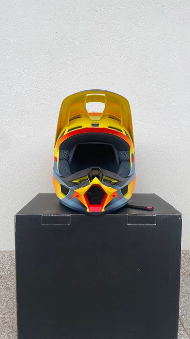 Capacete Fox V1 Motif Yellow
