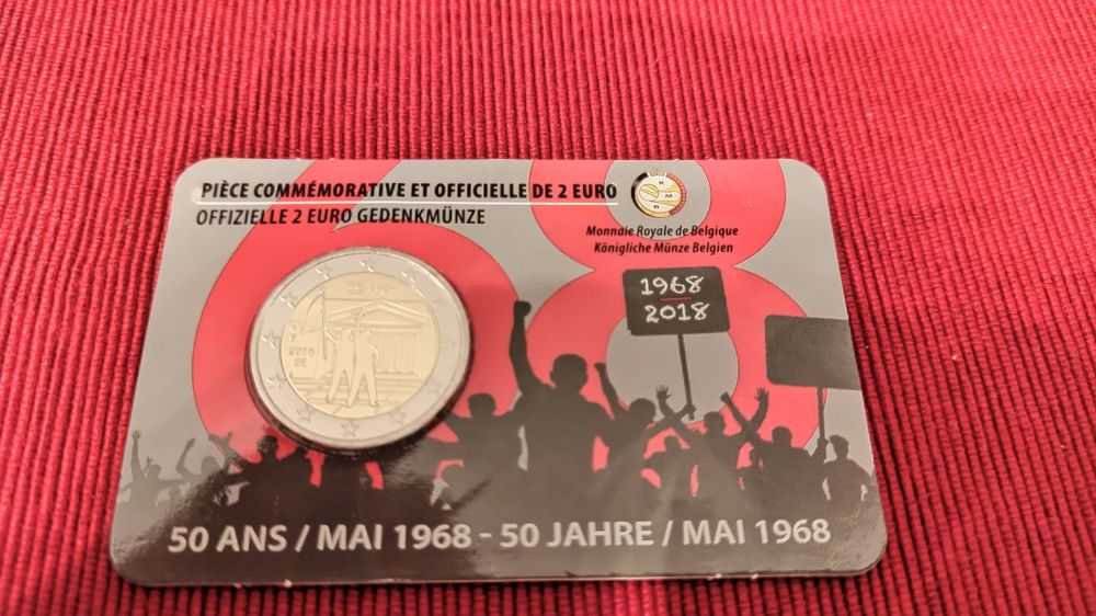 Cartões coincards Bélgica 2 euros comemorativos