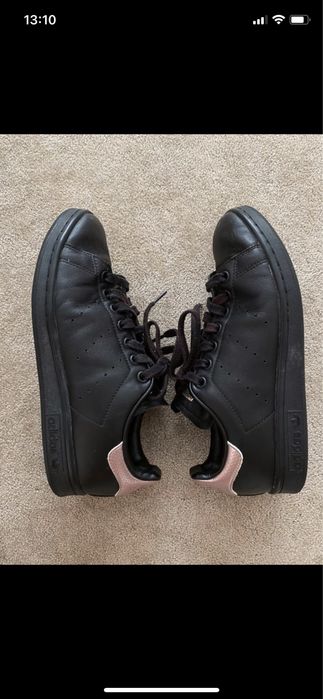 Adidas Stan Smith Preto E Ouro Rosa 38 2/3