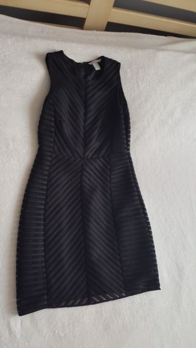 Sukienka czarna elegancka h&m wieczorowa