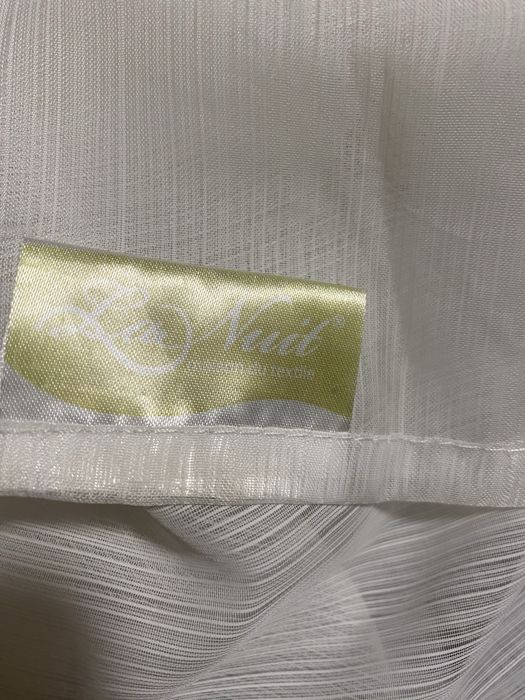 Тюль чисто біла з молочним відтінком