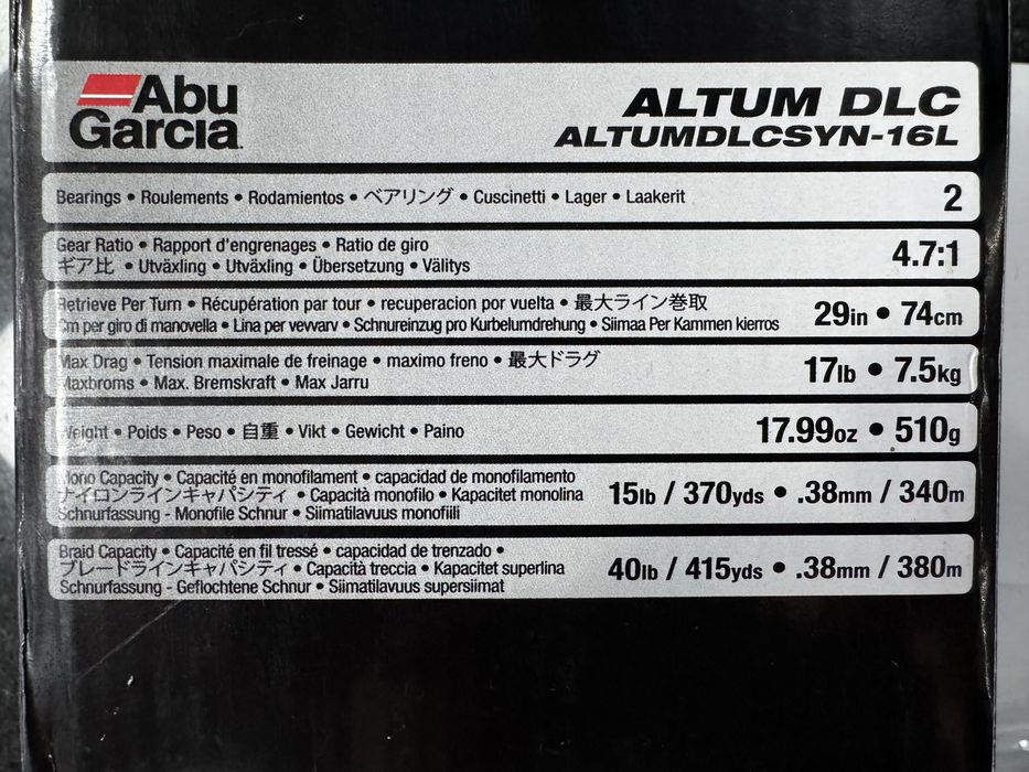 Multiplicator Abu Garcia Altum DCL