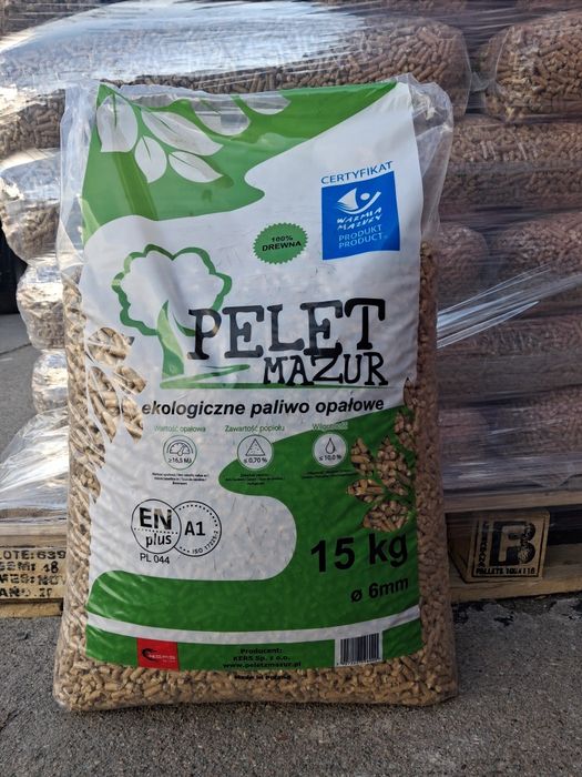 Pellet dostawa na już  pelet jasny sosnowy wysoko kaloryczny ENplus A1