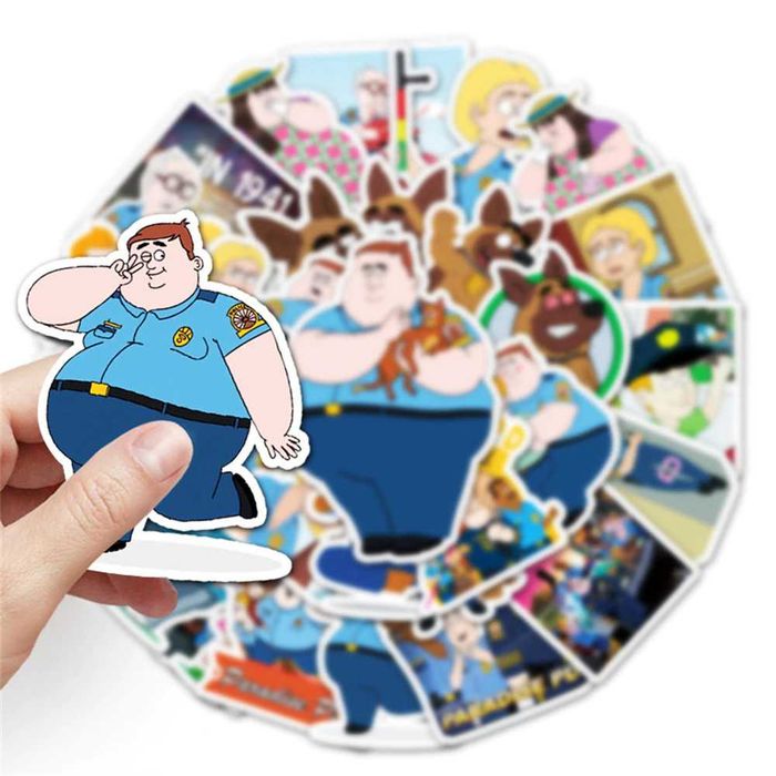 Naklejki Paradise PD 50 sztuk Bajka Animacja Kreskówkowe FOX Brickleberry spin-off Netflix