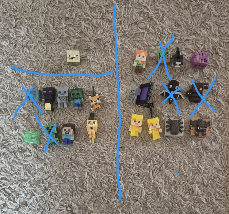 Фігурки кіндер майнкрафт