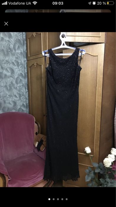 вечернее платье новое бисер