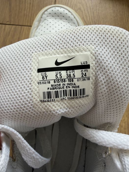 Nike Ebernon Mid białe wysokie sneakersy r. 38,5 / 24 cm