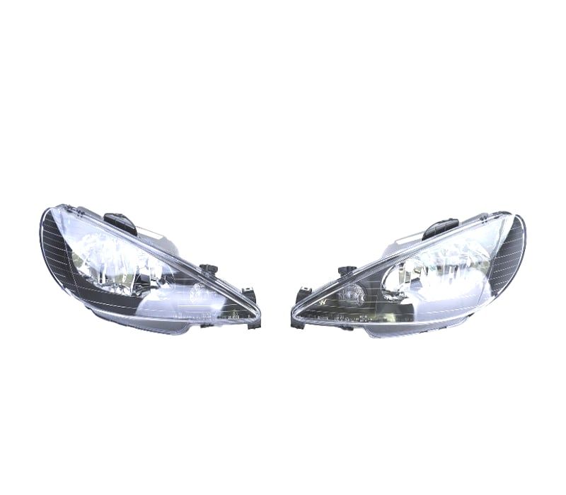 FARÓIS PEUGEOT 206 06- CABRIO HATCHBACK SW GTI PRETO H7