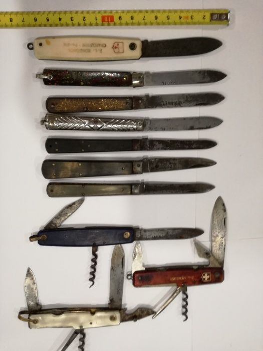 Canivetes Coleção -Lt. de 10 da Marca " PRADEL"-Preço Conjunto