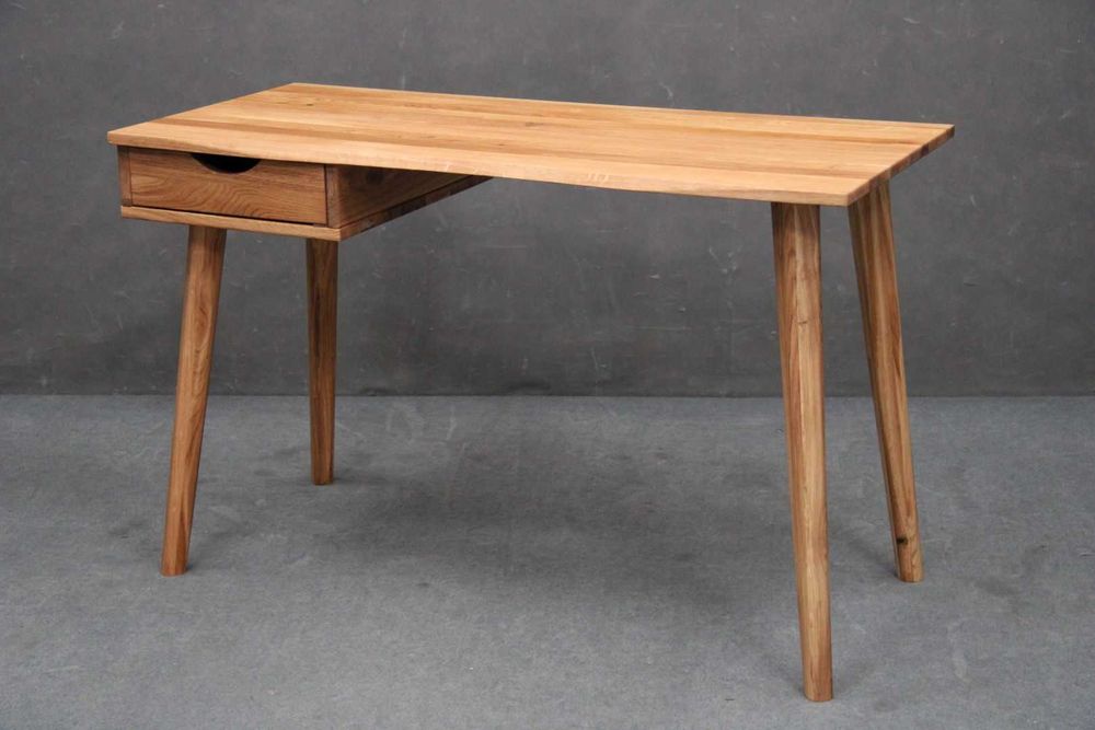 Biurko drewniane dębowe olejowane lite drewno 120 cm BGM24.pl B 6874