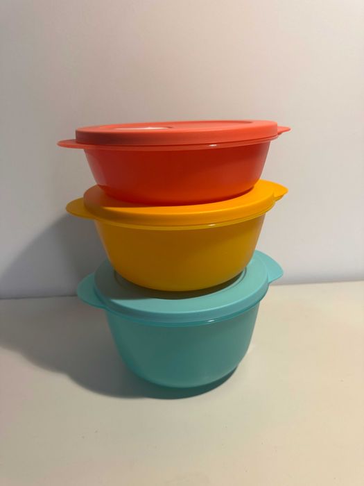 3 Caixas Tupperware (850ml, 1.3L e 1.8L)