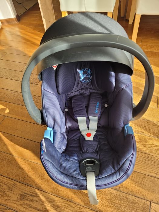 Fotelik Cybex Aton 5 + baza isofix oraz na pasy + adaptery do wózka