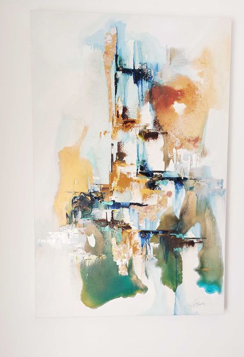 Quadro Pintado à Mão – Peça Única em Óleo sobre Tela