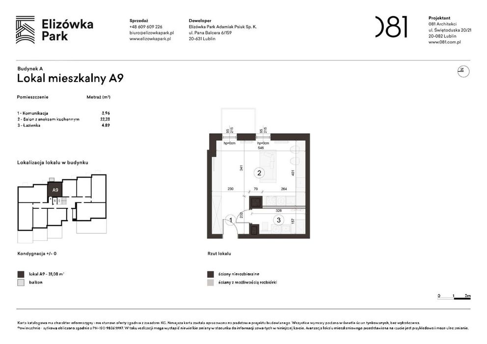 Mieszkanie w kameralnym bloku - Elizówka Park A9