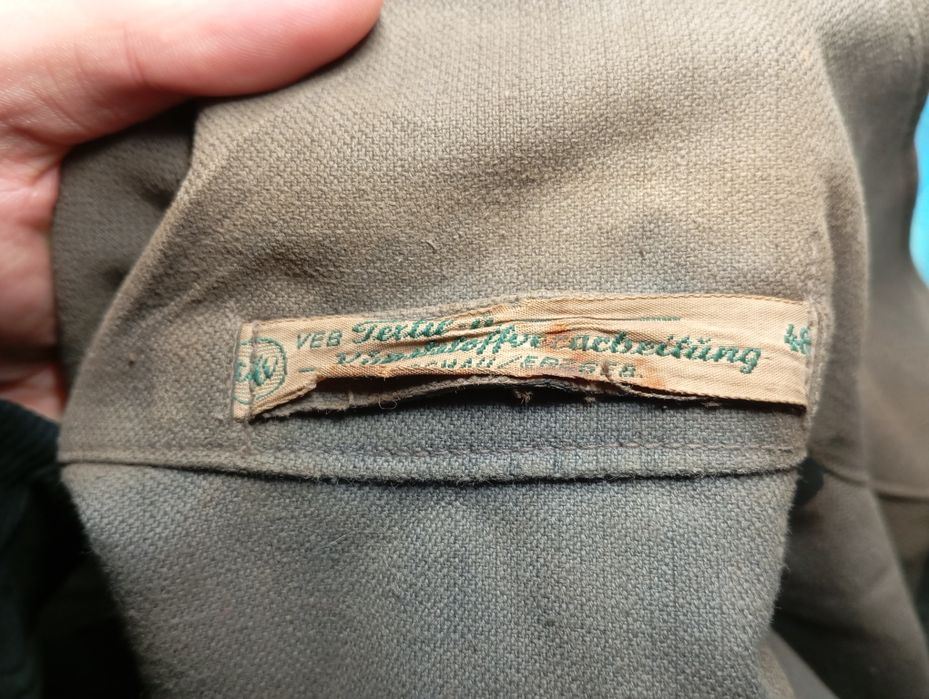 Kurtka płaszcz gumowy przeciwdeszczowy wojskowy niemiecki  NRD