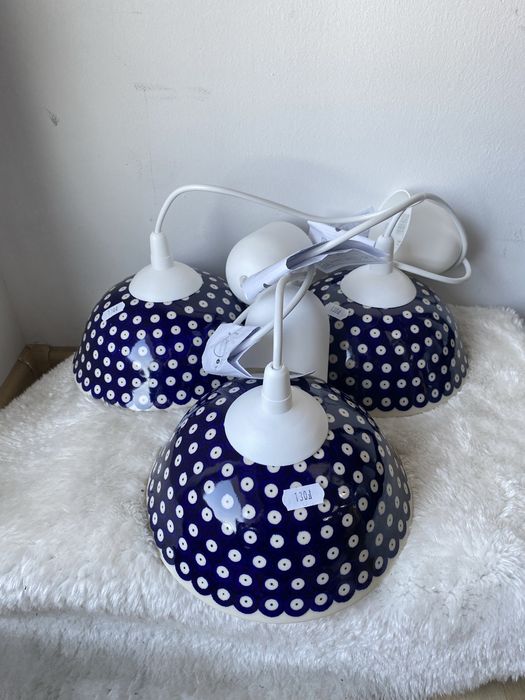 3 x lampa Ceramika Bolesławiec