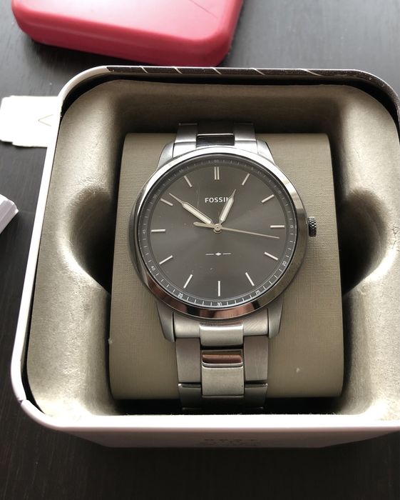 Fossil Minimalist fs 5459 stainless stell watch аналоговые часы