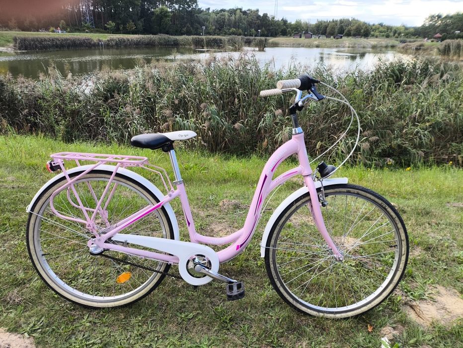 Rower dziewczęcy aluminowy jak nowy kola 26