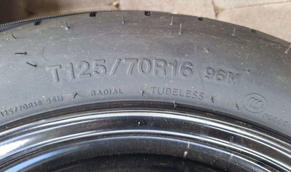 Докатка Volkswagen Golf T 125/70 R 16