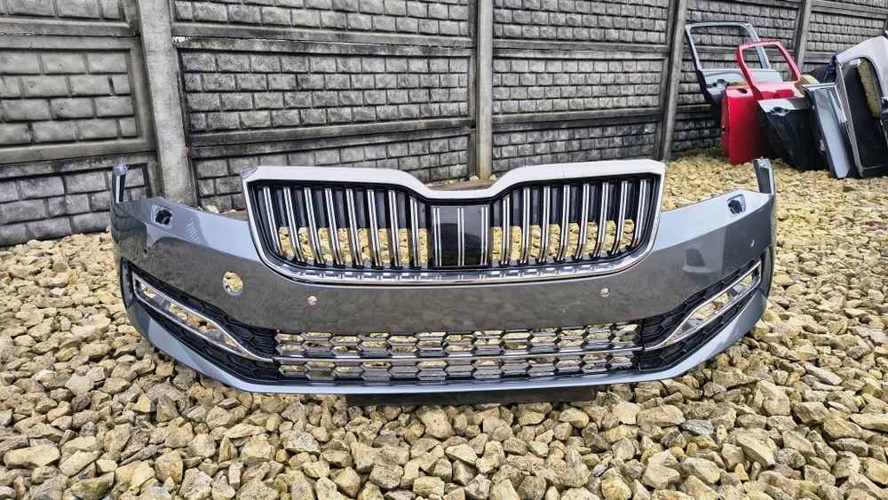 Zderzak przedni spryski + 4xPDC LF7C Skoda Superb 3 3V 3V0 19- FL lift ...