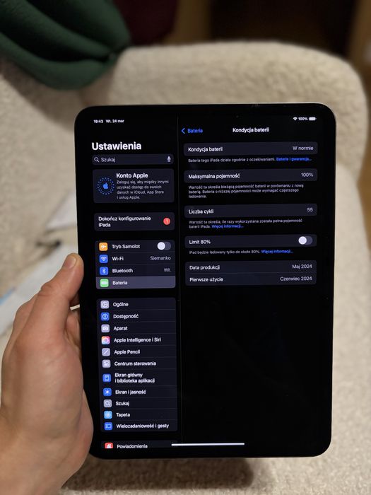 Apple iPad Pro 11” M4 – 256 GB Wi-Fi | 100% baterii