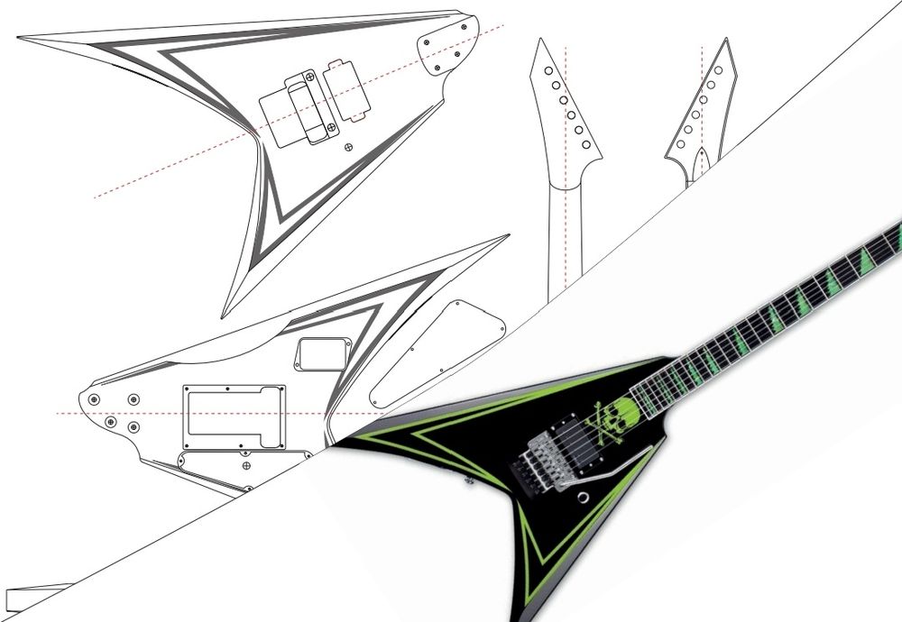 [АКЦІЯ: 1+1=3] Шаблони електрогітар Jackson / ESP / LTD