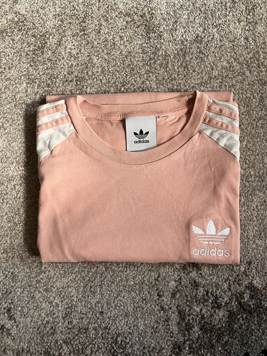 T-shirt różowy Adidas unisex M L