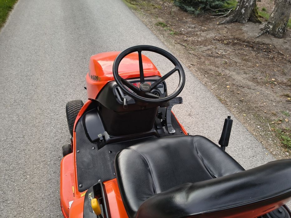 Kosiarka traktorek Kubota GR 1600II sprowadzona pług  odśnieżarka