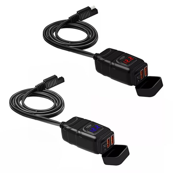 Carregador para moto 12v, adaptador usb