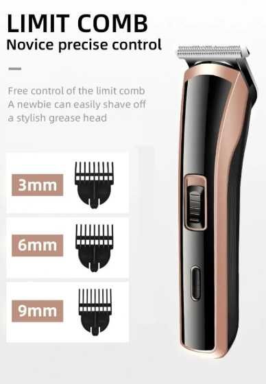 Maszynka do włosów - akumulatorowa - KEMEI - KM418 - 4szt