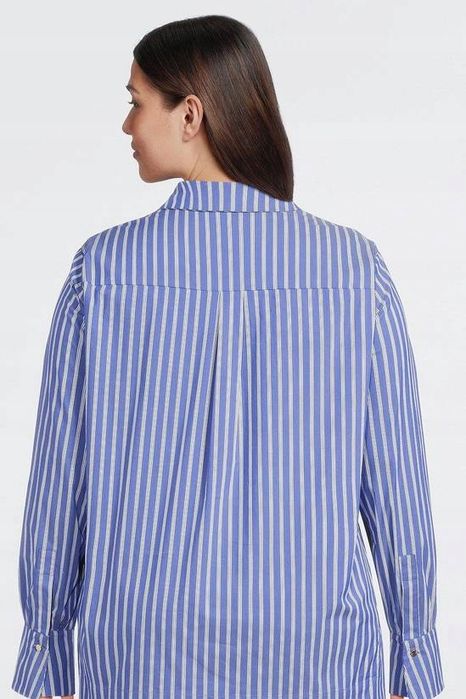 Karen Millen 46 3Xl Koszula Damska W Paski Poplin 100% Bawełna D2720