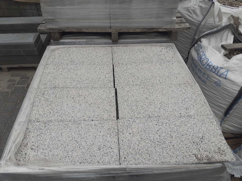 Płytka Tarasowa Kostka Brukowa Kolorado 50x25x7 Biały Marmur Libet