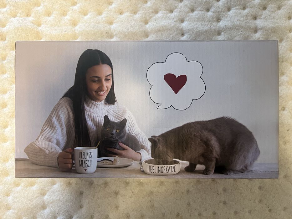 Germany Niemcy Lieblings katze mensch zestaw miska kubek Wrocław