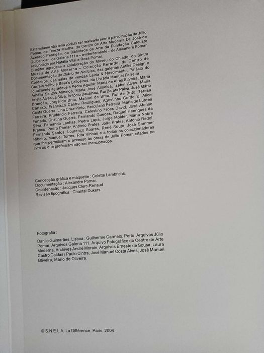Livro Júlio Pomar - Catálogo Raisonné I