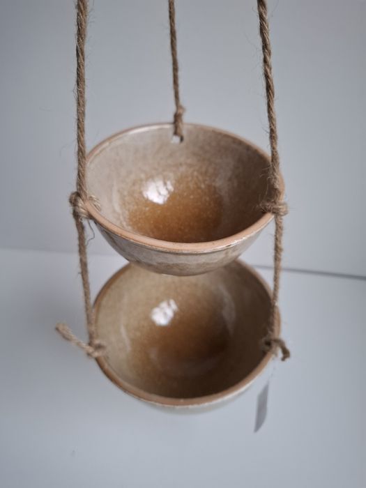 Barti Bowl wiszące doniczki/ miski podwójne