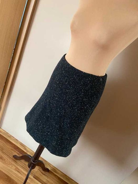 36 38 bitte kair rand wool welna basic midi spodnica trapez capsule