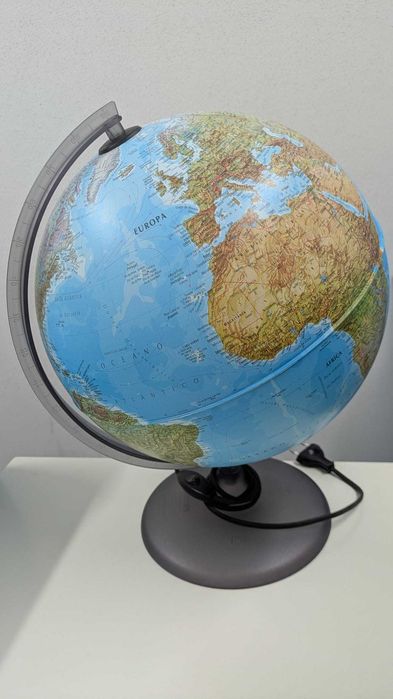 Globo terrestre (Iluminado) - Escolar e Decoração