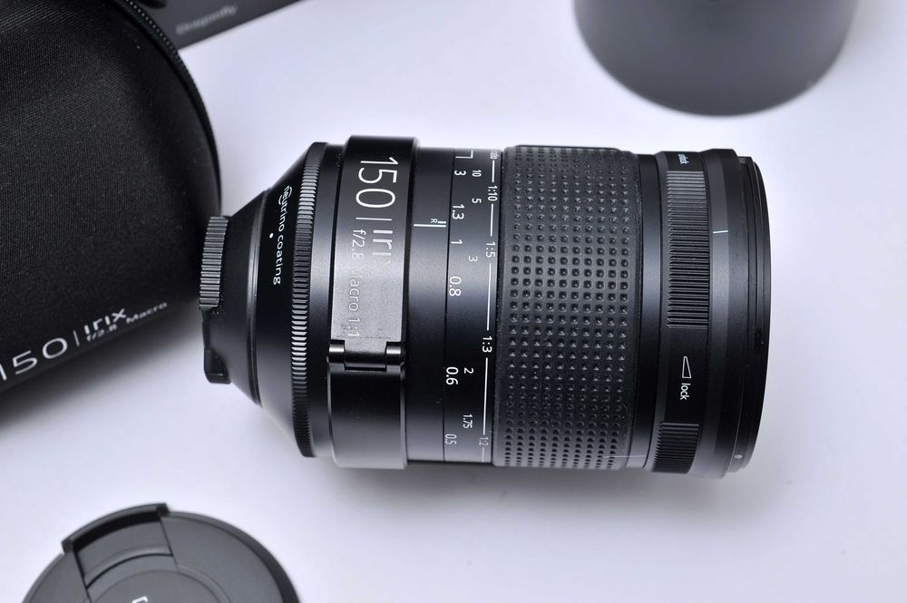 Irix 150mm Macro 2.8 para Nikon F fulframe, funciona em Z (com adaptador)