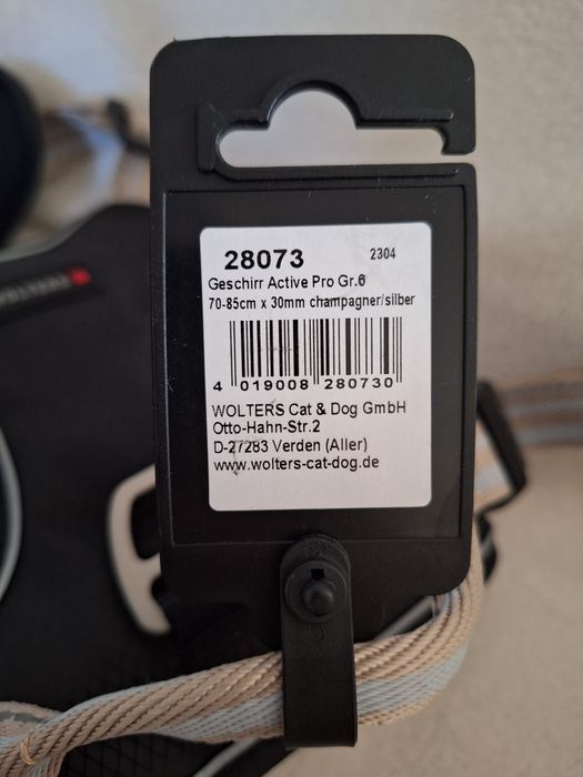 Szelki Wolters Active Pro 70-85cm kolor szampański czarny