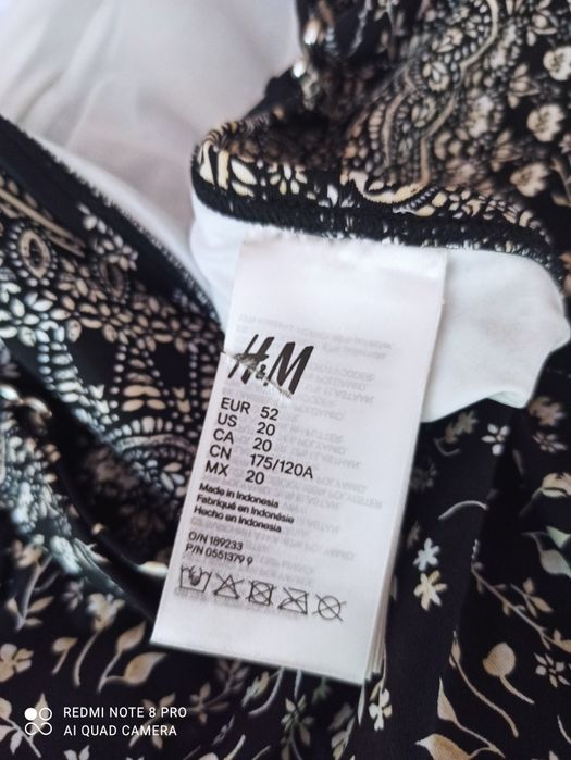 фирменный новый купальник H&M слитный на 56 р-р/европейский  52/XXL