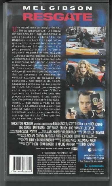 Filme VHS "Resgate" Mel Gibson