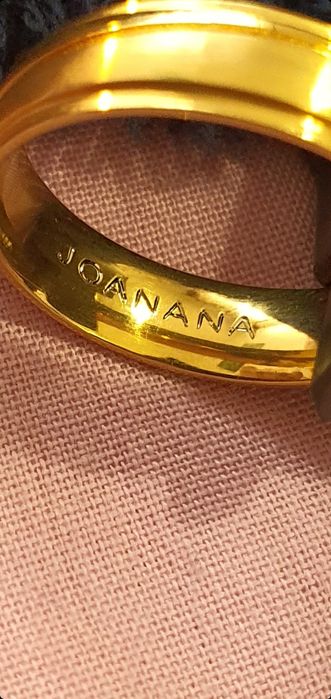 Aliança ouro laminado 18k.