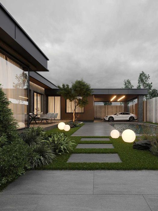 Эко-минимализм! Один этаж! 5 соток! 10 ст. Б.Фонтана! 1A37