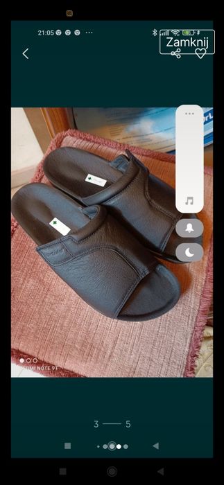 Pantofle męskie ze skóry, pantofle