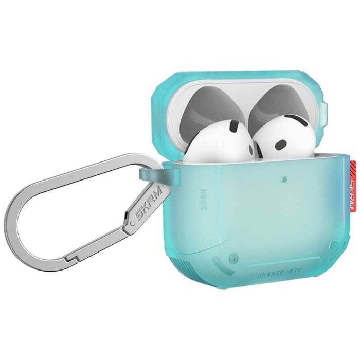 Etui Skinarma Mecha CE do AirPods 4 turkusowy