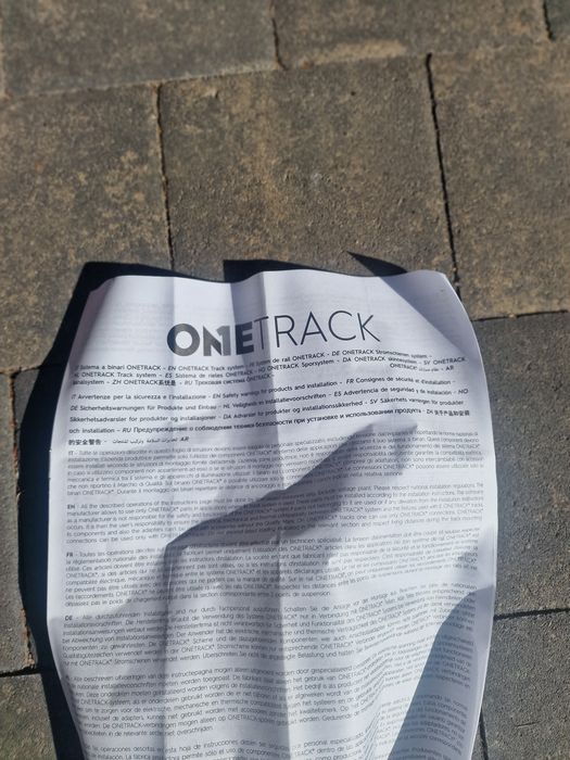 Szynoprzewód z systemem  ONETRACK