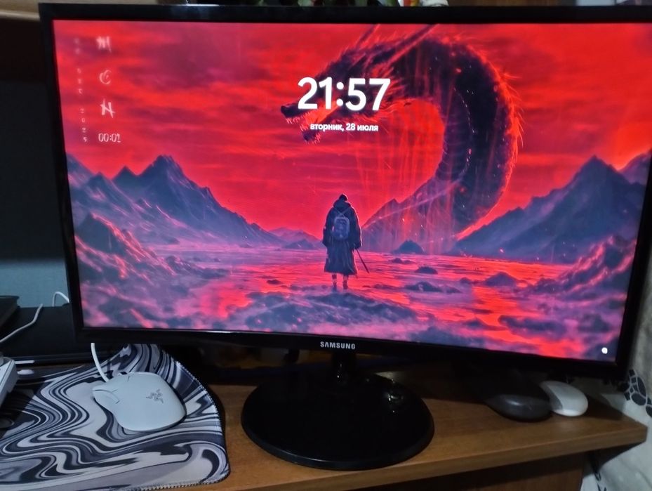 ПК Ryzen 5 5500 / 32GB / SSD 2TB + Изогнутый монитор Samsung 24"