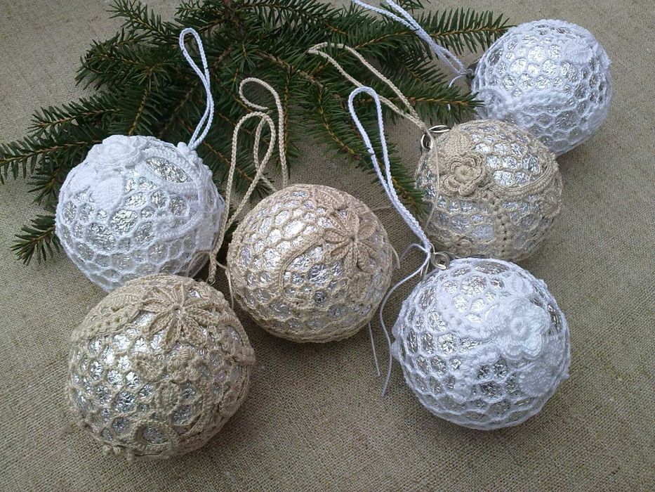 Новогодние шарики. Авторская, ручная работа.