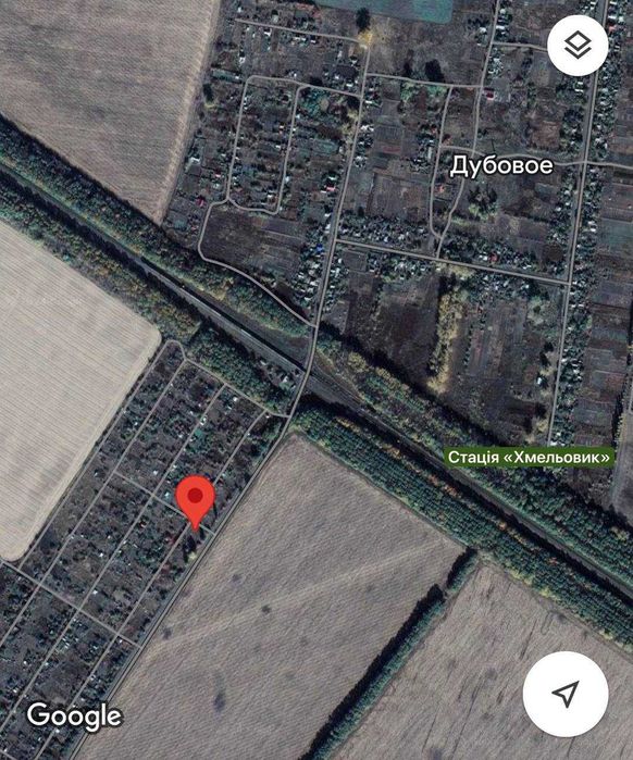 Продам ділянку 10 соток с.Дубове (1 км), ст.Хмельовик (10 хв.)